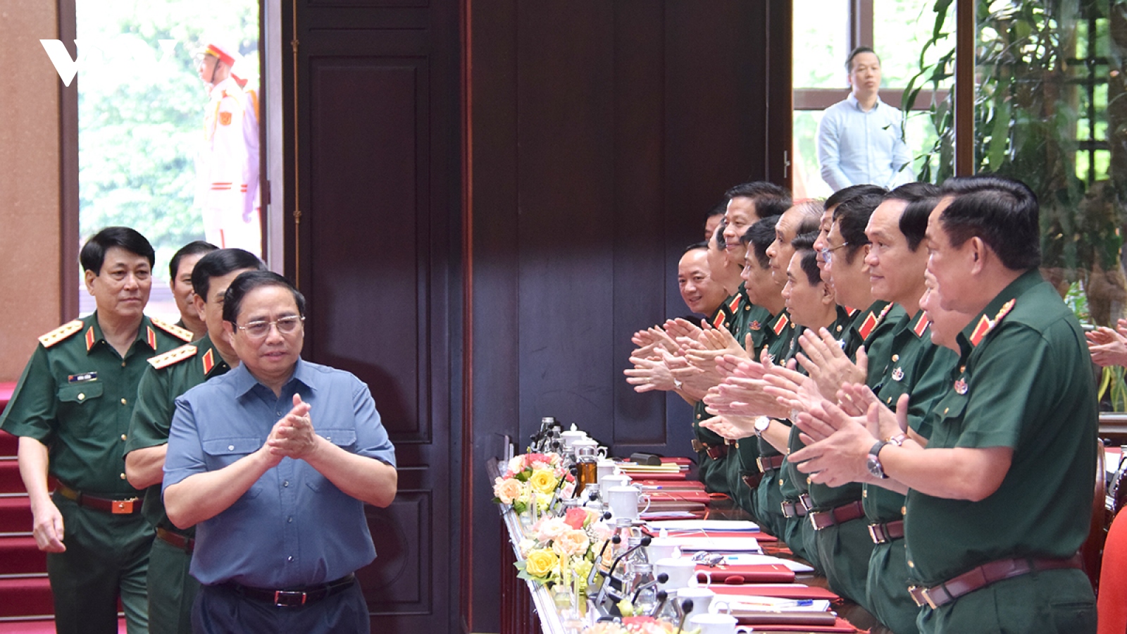 Thủ tướng Phạm Minh Chính dự Hội nghị Quân chính toàn quân 6 tháng đầu năm