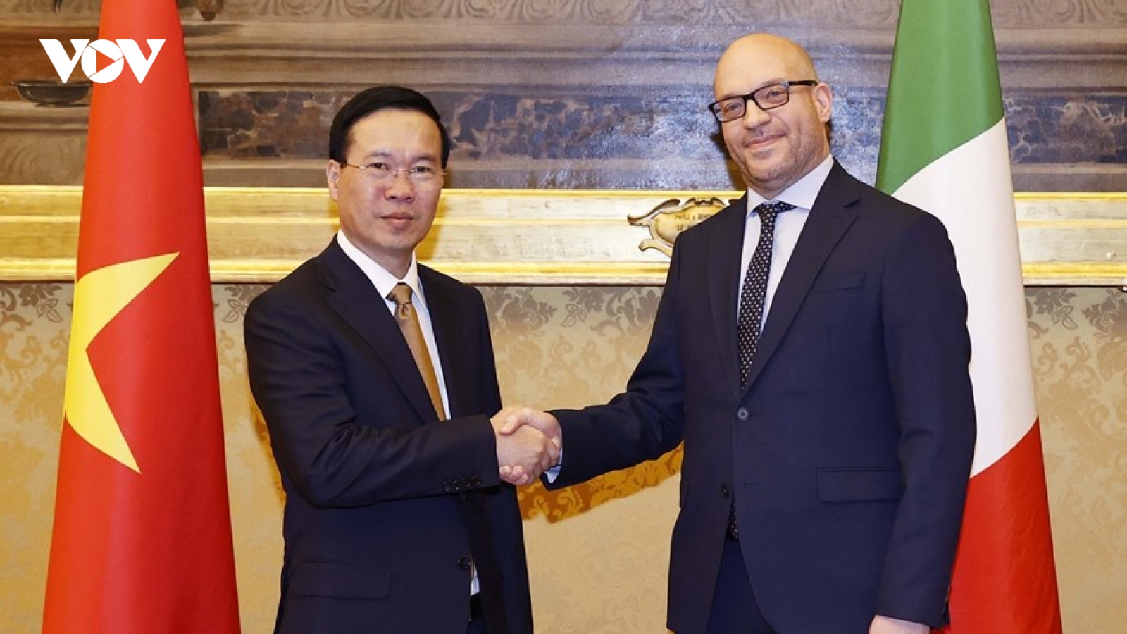 Chủ tịch nước gặp Chủ tịch Hạ viện Italia và Thị trưởng Thành phố Rome