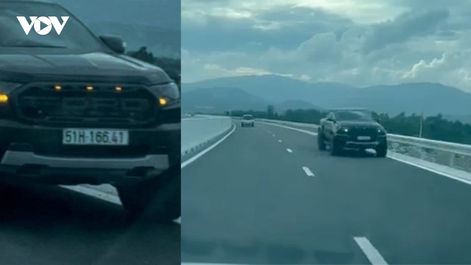 Nữ tài xế lái ô tô chạy ngược chiều trên cao tốc Nha Trang - Cam Lâm