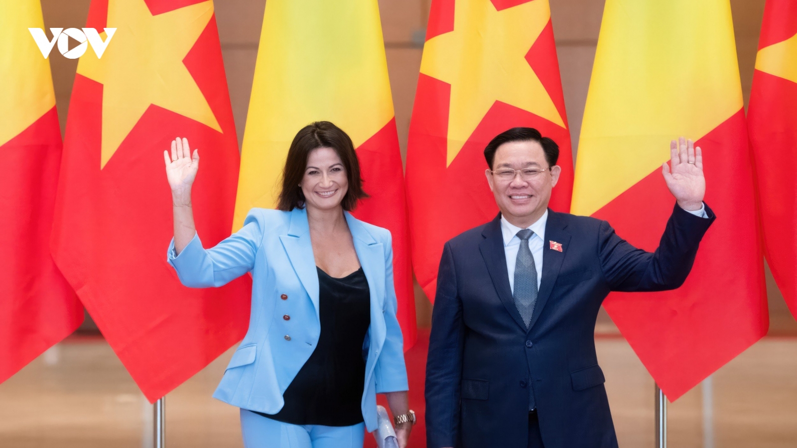 Chủ tịch Quốc hội Vương Đình Huệ hội đàm với Chủ tịch Thượng viện Vương quốc Bỉ