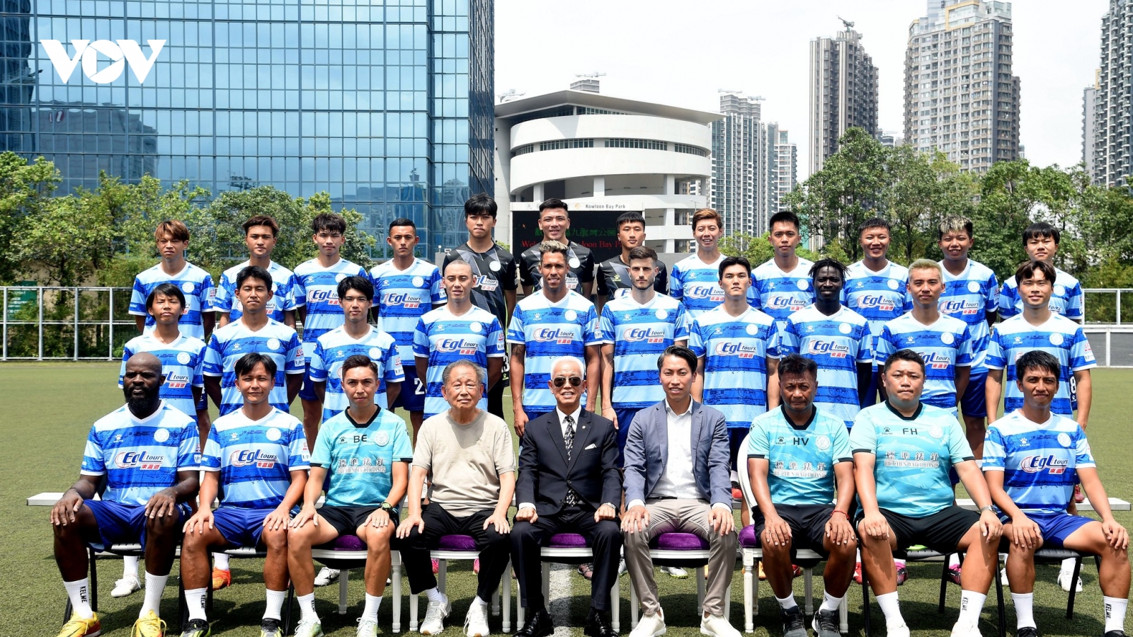 Đội bóng Hong Kong (Trung Quốc) dùng 9 cầu thủ ngoại trong trận gặp Hải Phòng FC