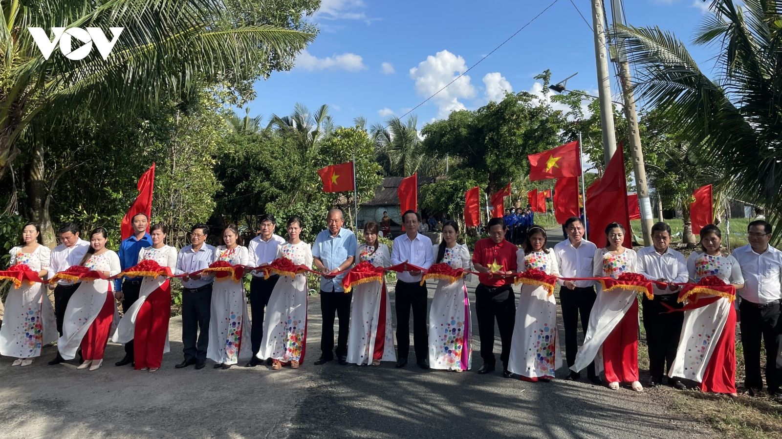 Khánh thành “Đường cờ Tổ quốc” tại Khu di tích Căn cứ Cái Chanh, Bạc Liêu