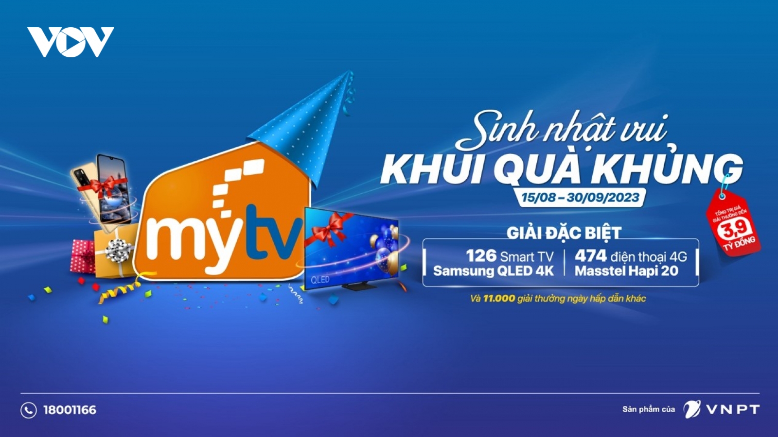 “Sinh nhật vui - Khui quà khủng” truyền hình MyTV tri ân khách hàng