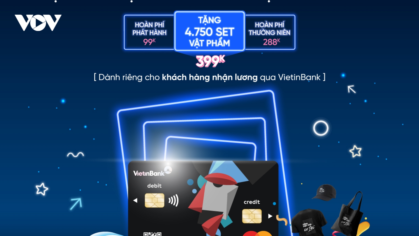 Ưu đãi đến 786.000 đồng dành cho khách hàng nhận lương qua VietinBank