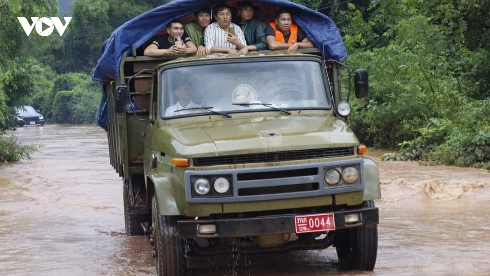Nhiều địa phương ở Lào bị ngập lụt do mưa lớn trên diện rộng
