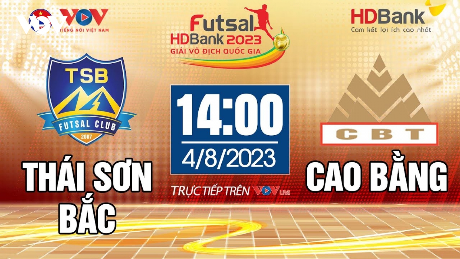 Trực tiếp Thái Sơn Bắc vs Cao Bằng tại Giải Futsal HDBank VĐQG 2023