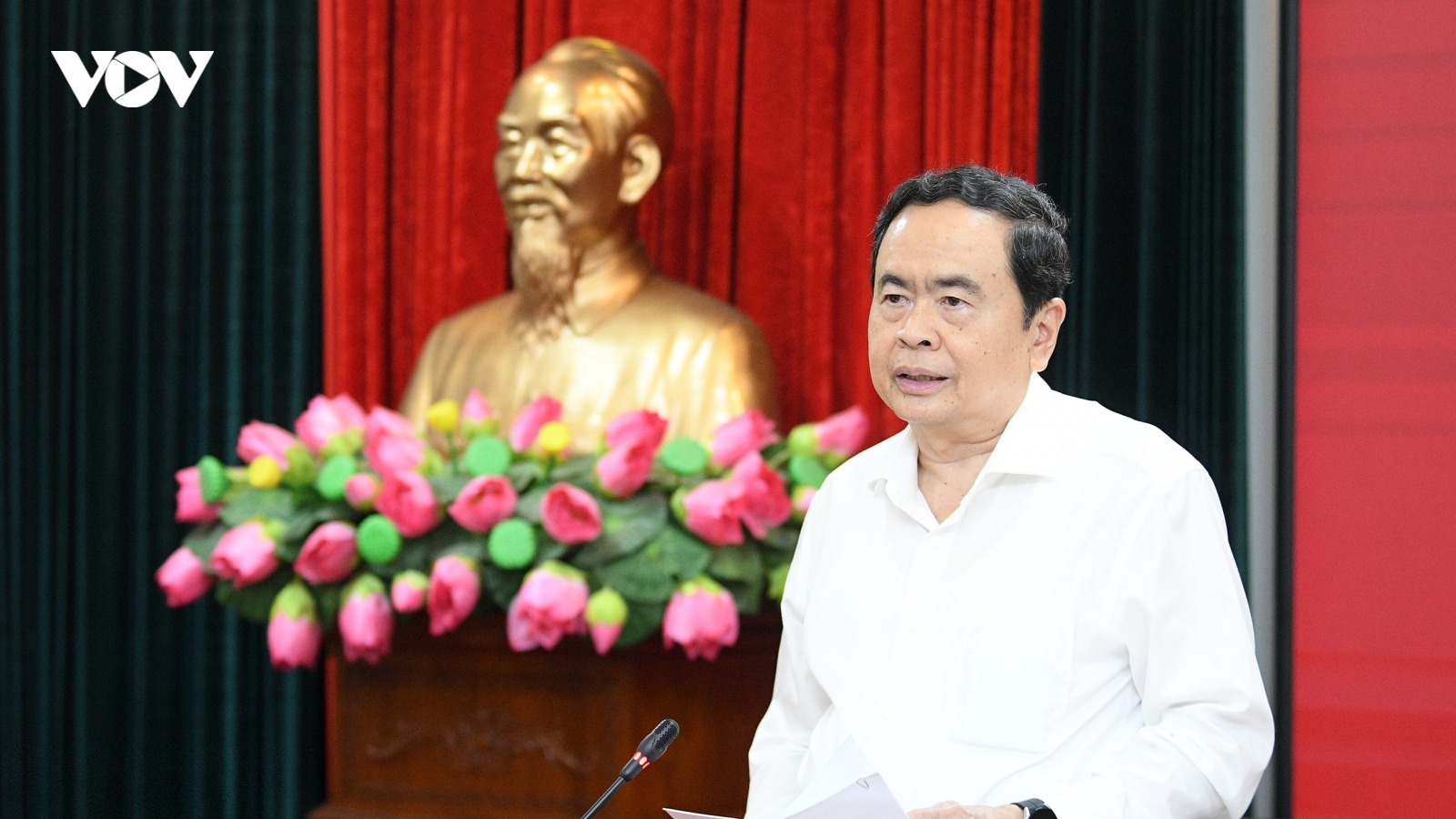 Ông Trần Thanh Mẫn kiểm tra công tác cán bộ tại Học viện Chính trị Quốc gia HCM