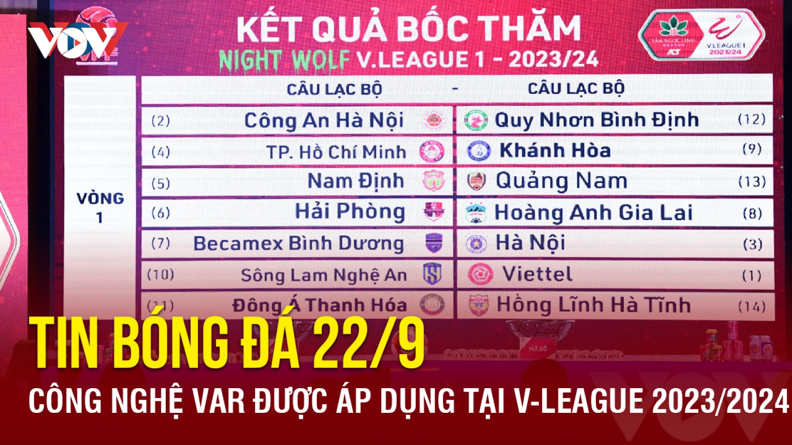 Tin bóng đá 22/9: V-League 2023/2024 tăng cường áp dụng VAR