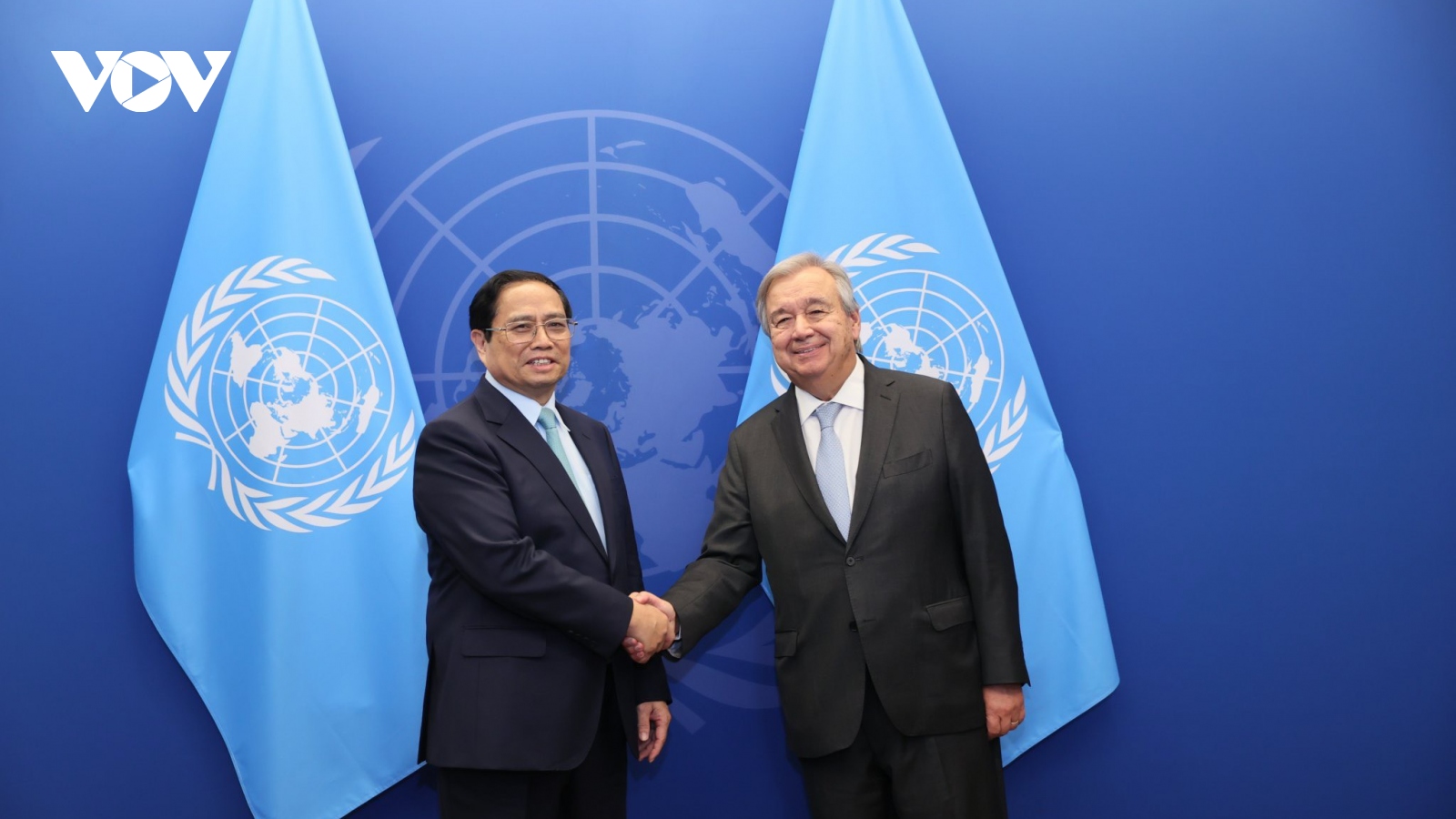 Thủ tướng Chính phủ Phạm Minh Chính gặp Tổng Thư ký Liên Hợp Quốc