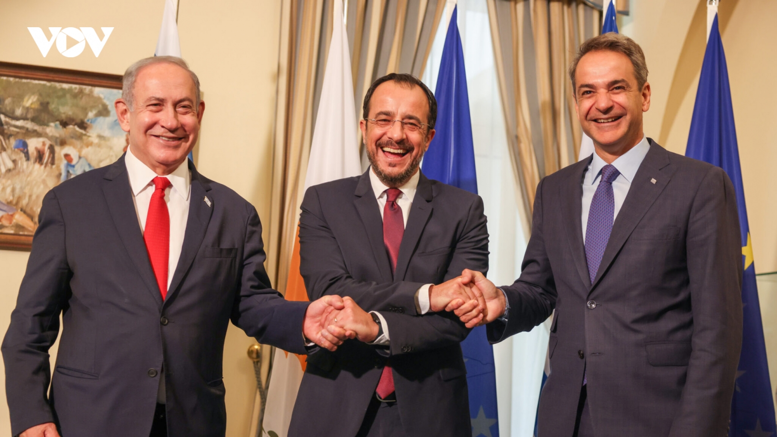 Hy Lạp, Síp và Israel thúc đẩy hợp tác về hành lang năng lượng sang châu Âu