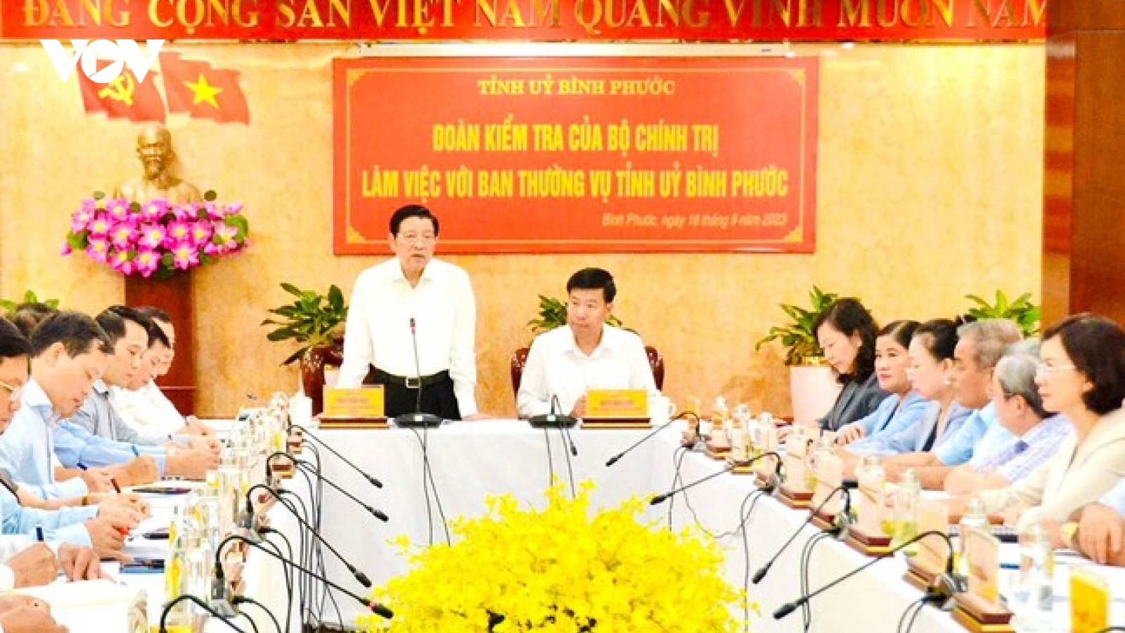 Công bố quyết định kiểm tra của Bộ Chính trị với Ban Thường vụ Tỉnh ủy Bình Phước