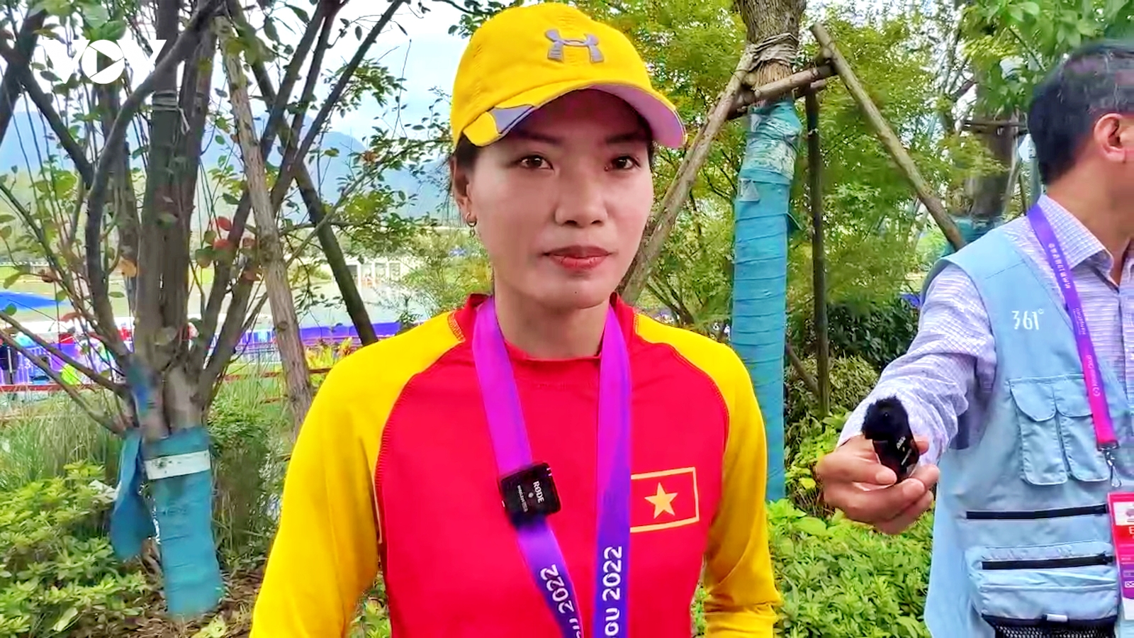 Nữ VĐV Việt Nam xúc động khi giành huy chương ở lần đầu tham dự ASIAD