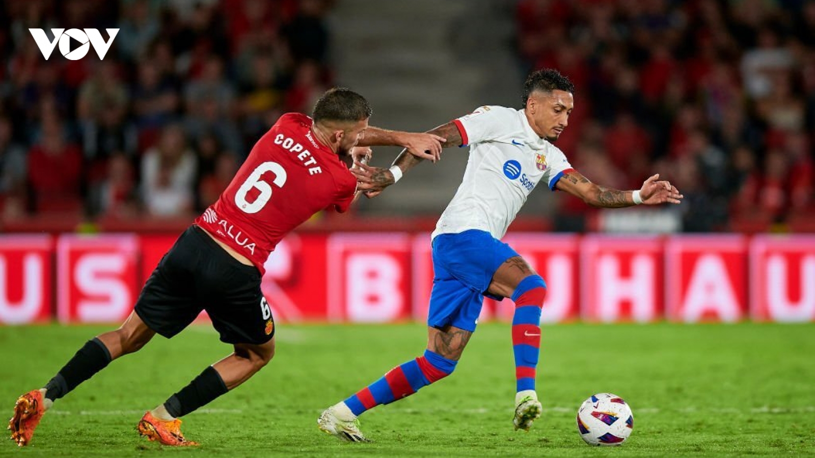 Hòa thất vọng trước Mallorca, Barca nguy cơ mất ngôi đầu bảng La Liga