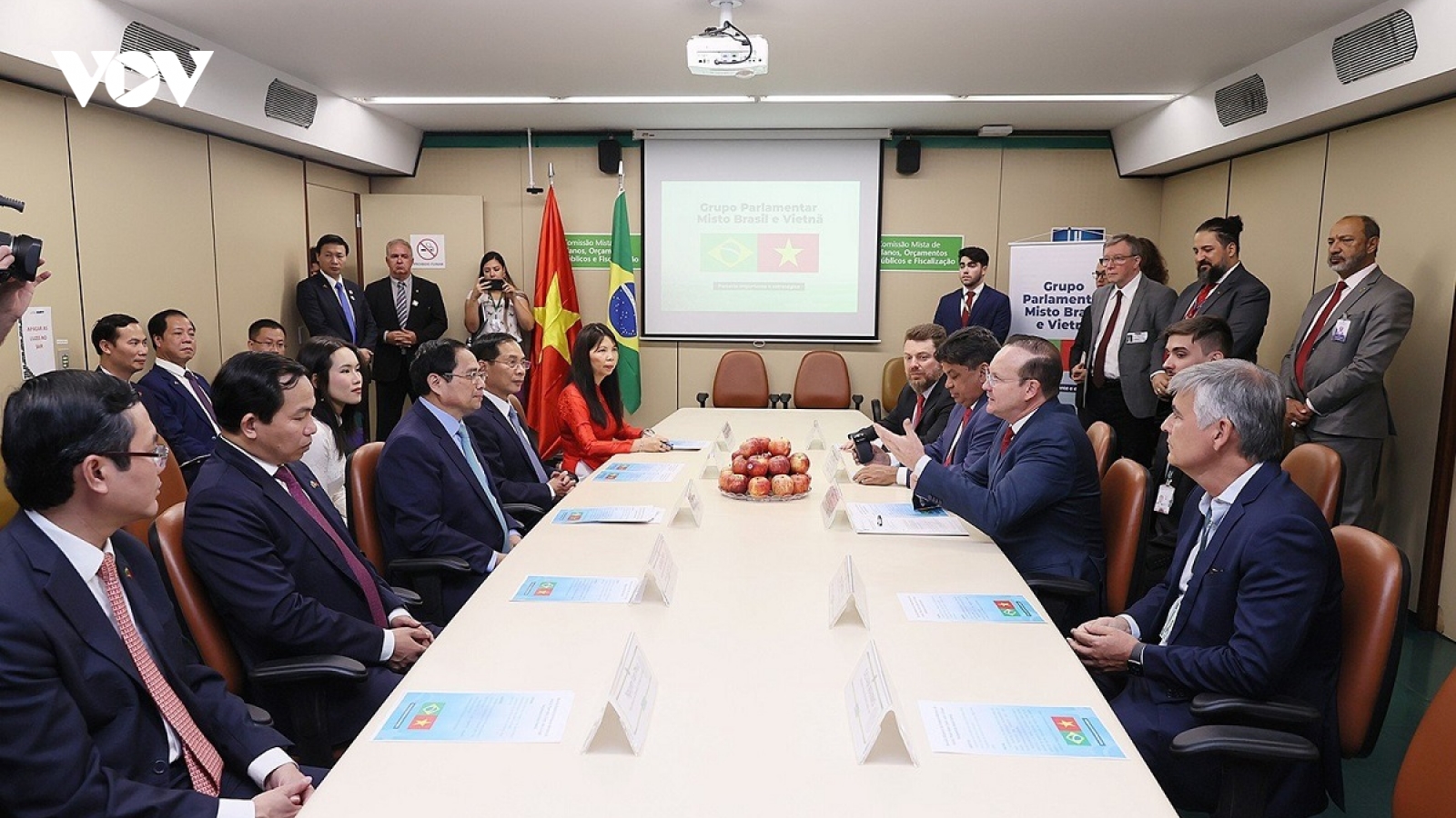 Thủ tướng tiếp Chủ tịch Nhóm Nghị sĩ hữu nghị Brazil - Việt Nam Márcio Honaiser