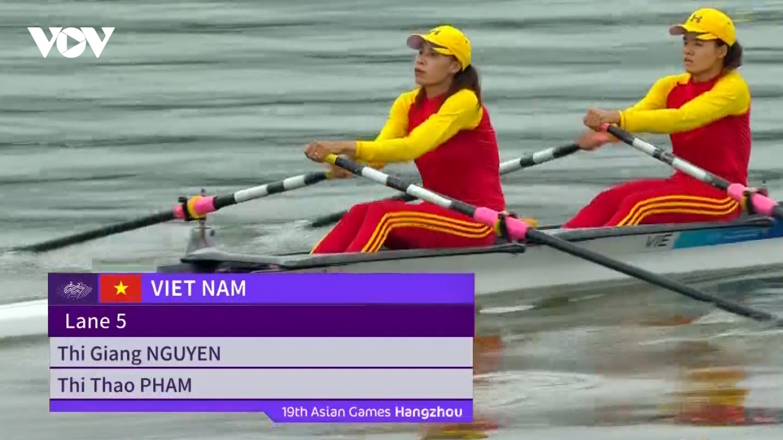 Đua thuyền Việt Nam hụt huy chương ở ASIAD 19