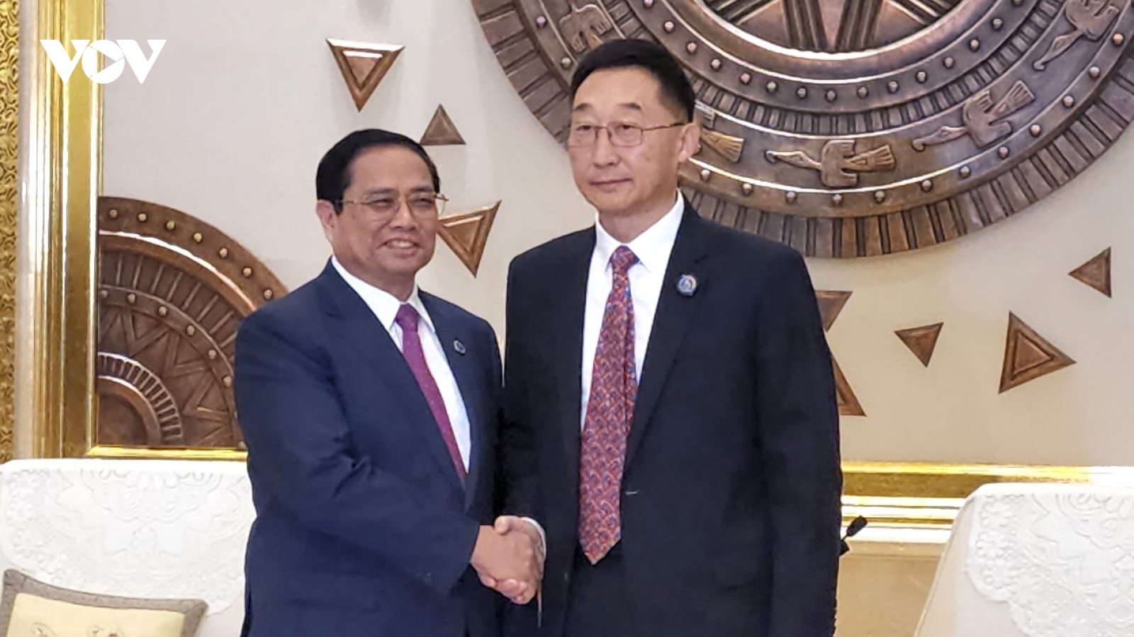 Thủ tướng Phạm Minh Chính tiếp Bí thư Tỉnh ủy Quảng Tây Lưu Ninh