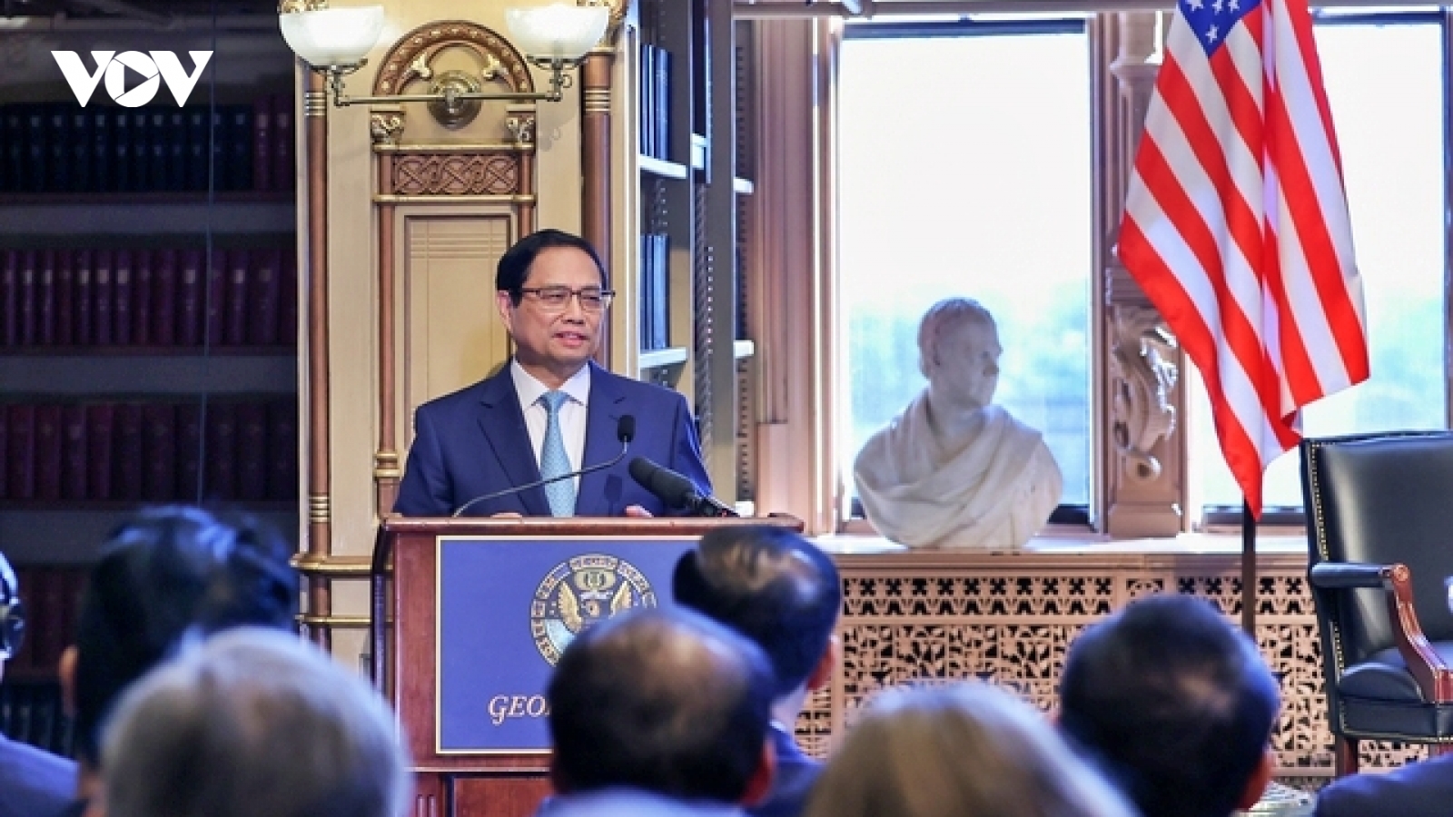 Thủ tướng tới thăm và phát biểu chính sách tại Đại học Georgetown
