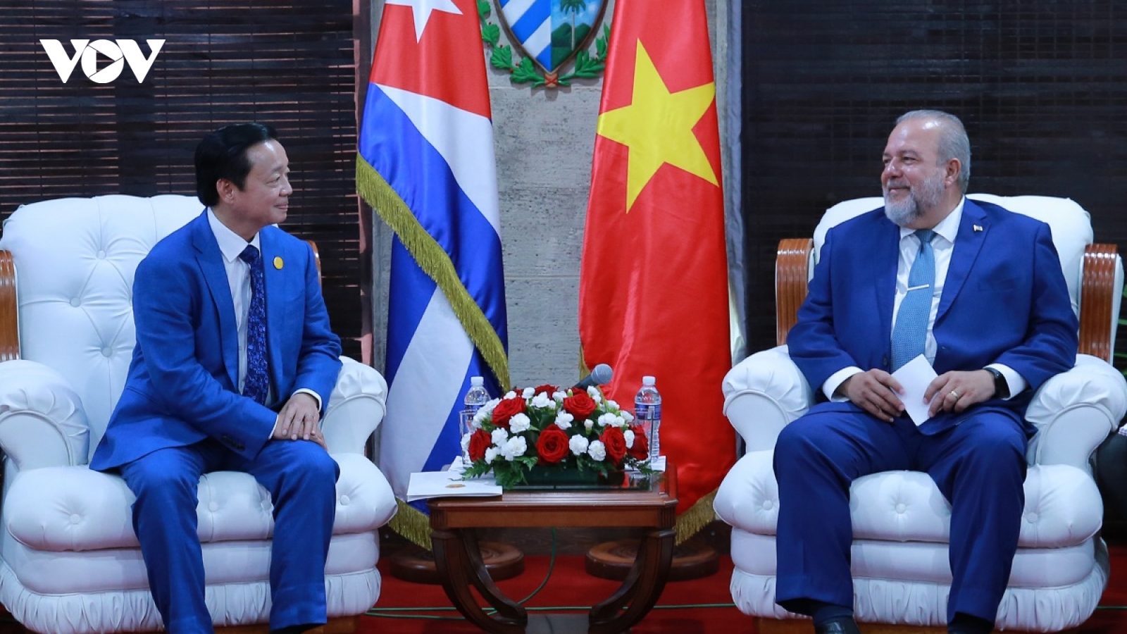 Phó Thủ tướng Trần Hồng Hà hội kiến Thủ tướng Cuba Manuel Marrero Cruz