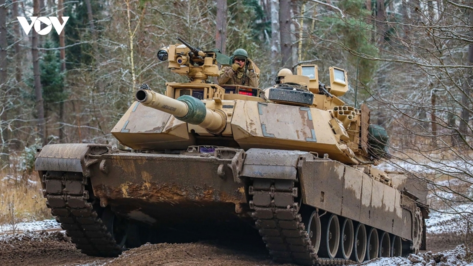 Xe tăng hạng nặng Abrams đầu tiên của Mỹ đã có mặt ở Ukraine