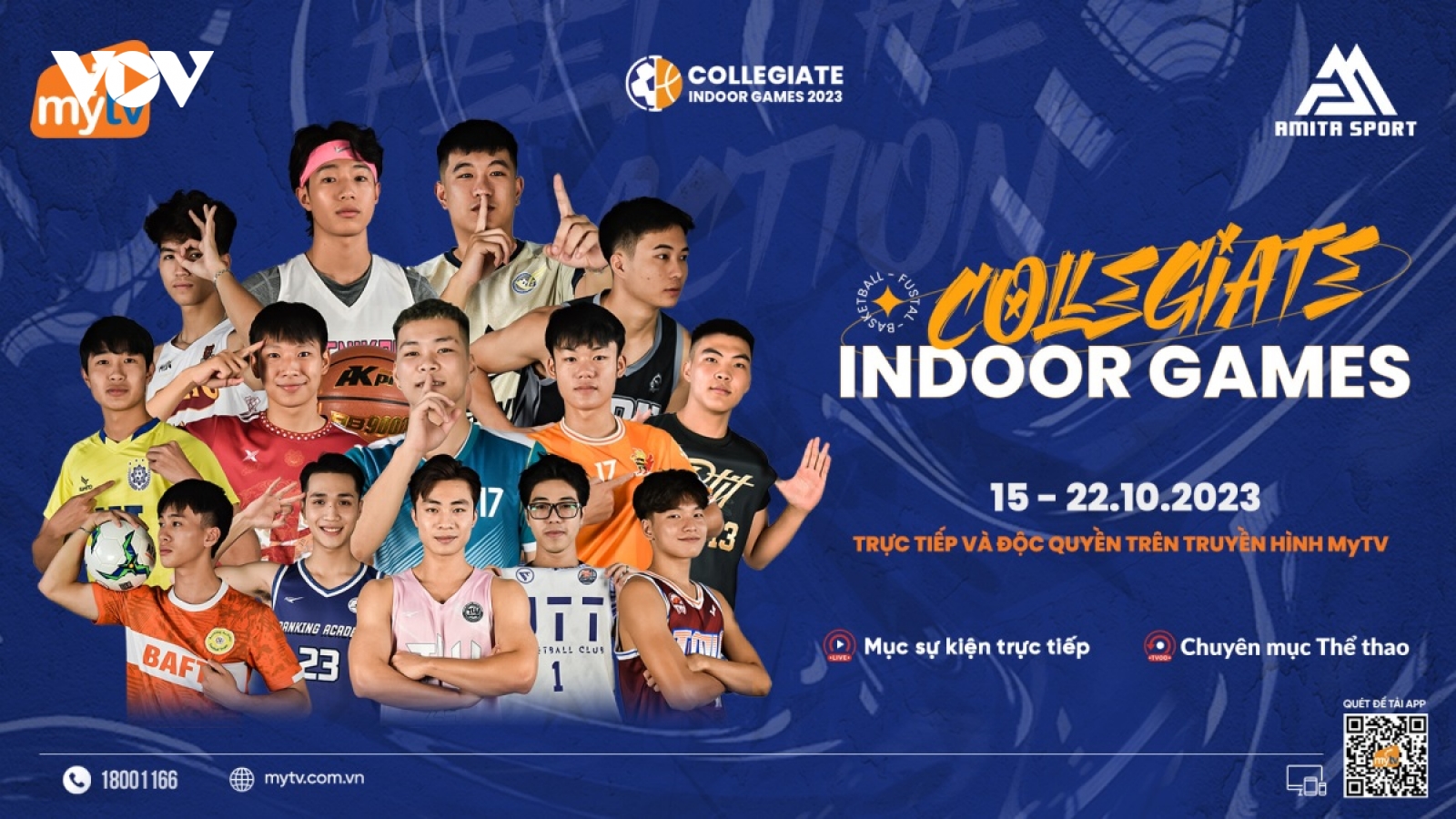 Truyền hình MyTV độc quyền phát trực tiếp giải đấu Collegiate Indoor Games 2023