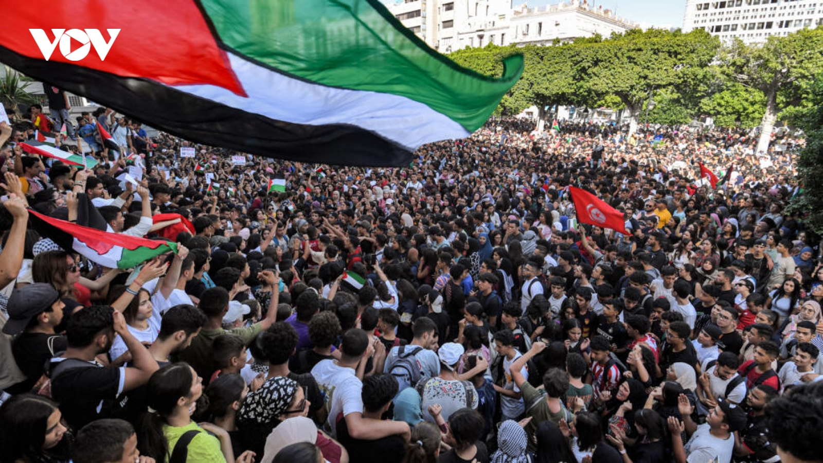 Người dân khắp Trung Đông xuống đường ủng hộ Palestine