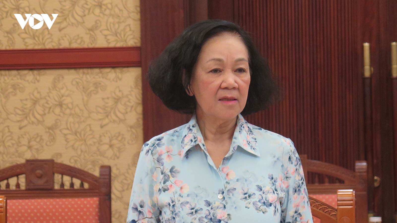 Bà Trương Thị Mai giao ban với các ban đảng, cơ quan, đoàn thể trung ương