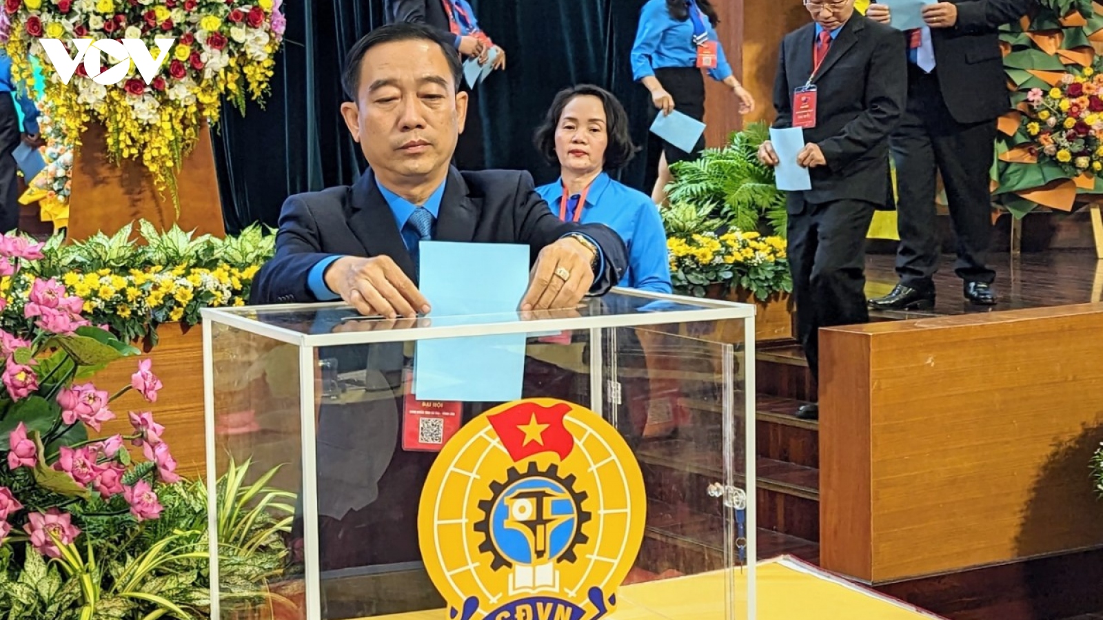 Ông Lê Văn Hòa tái đắc cử Chủ tịch Liên đoàn Lao động tỉnh Bà Rịa-Vũng Tàu