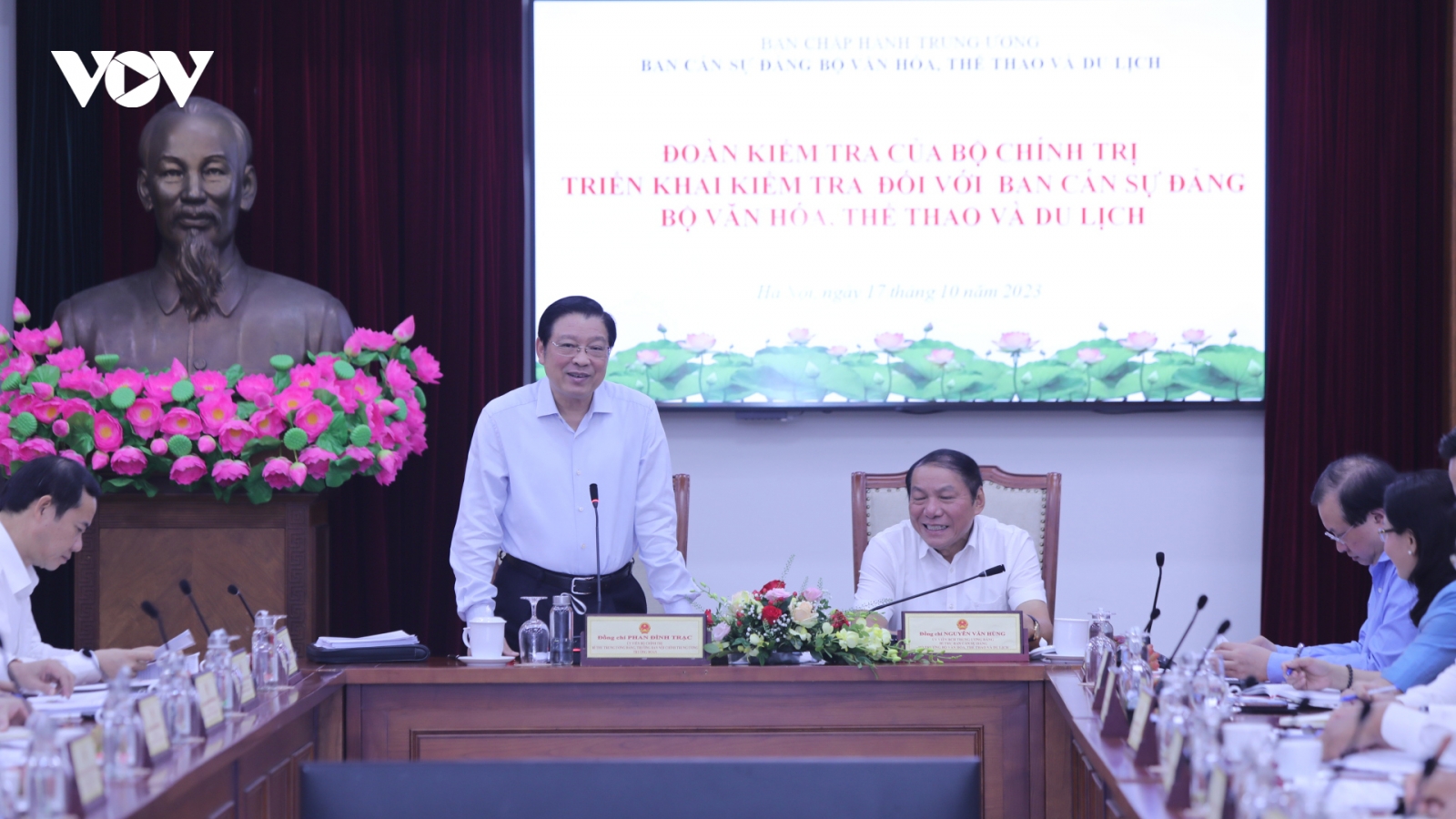 Kiểm tra công tác cán bộ tại Ban Cán sự Đảng Bộ Văn hóa, Thể thao và Du lịch