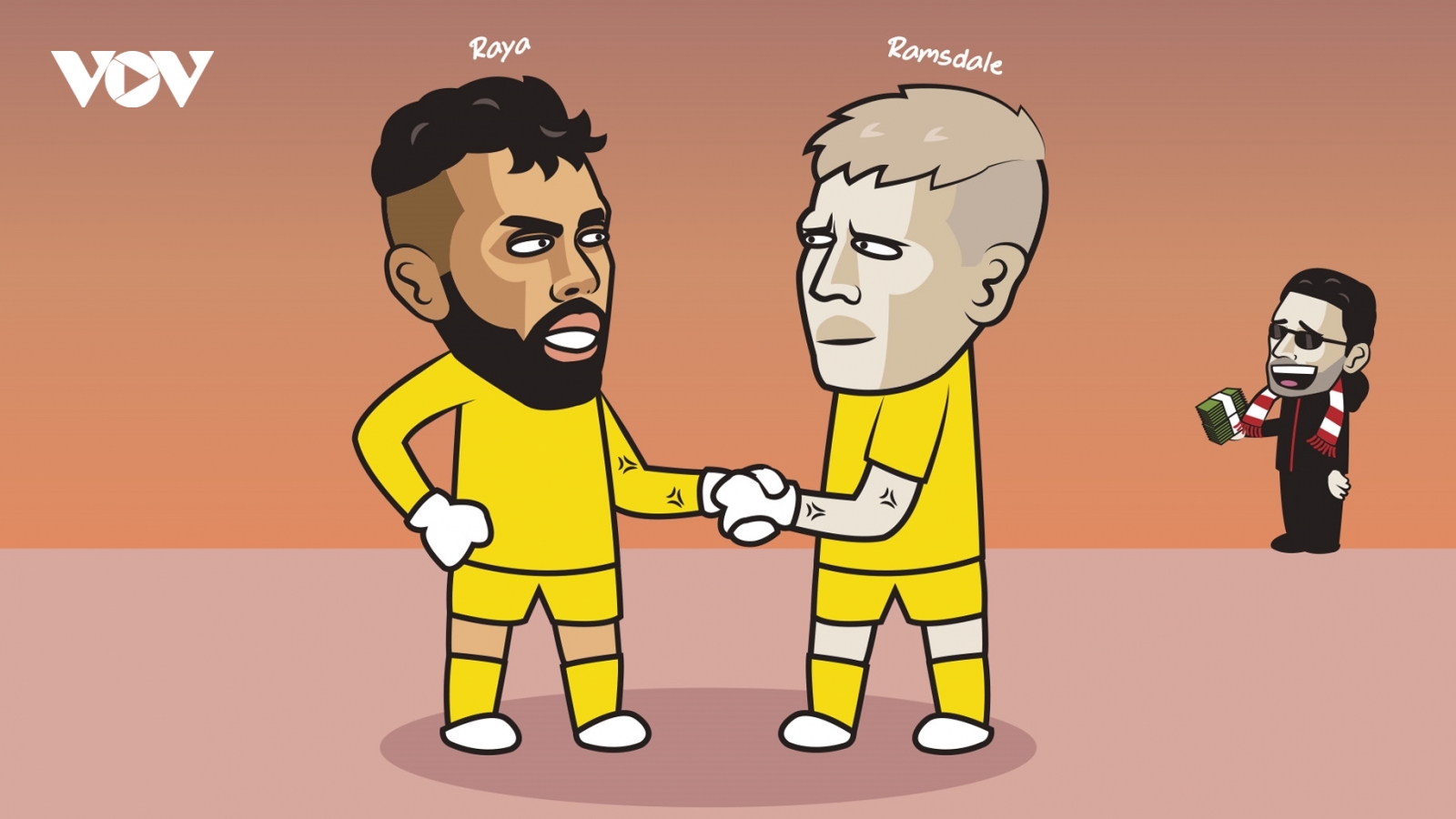 Biếm họa 24h: Raya mắc sai lầm, Ramsdale sẵn sàng chiếm lại vị trí ở Arsenal