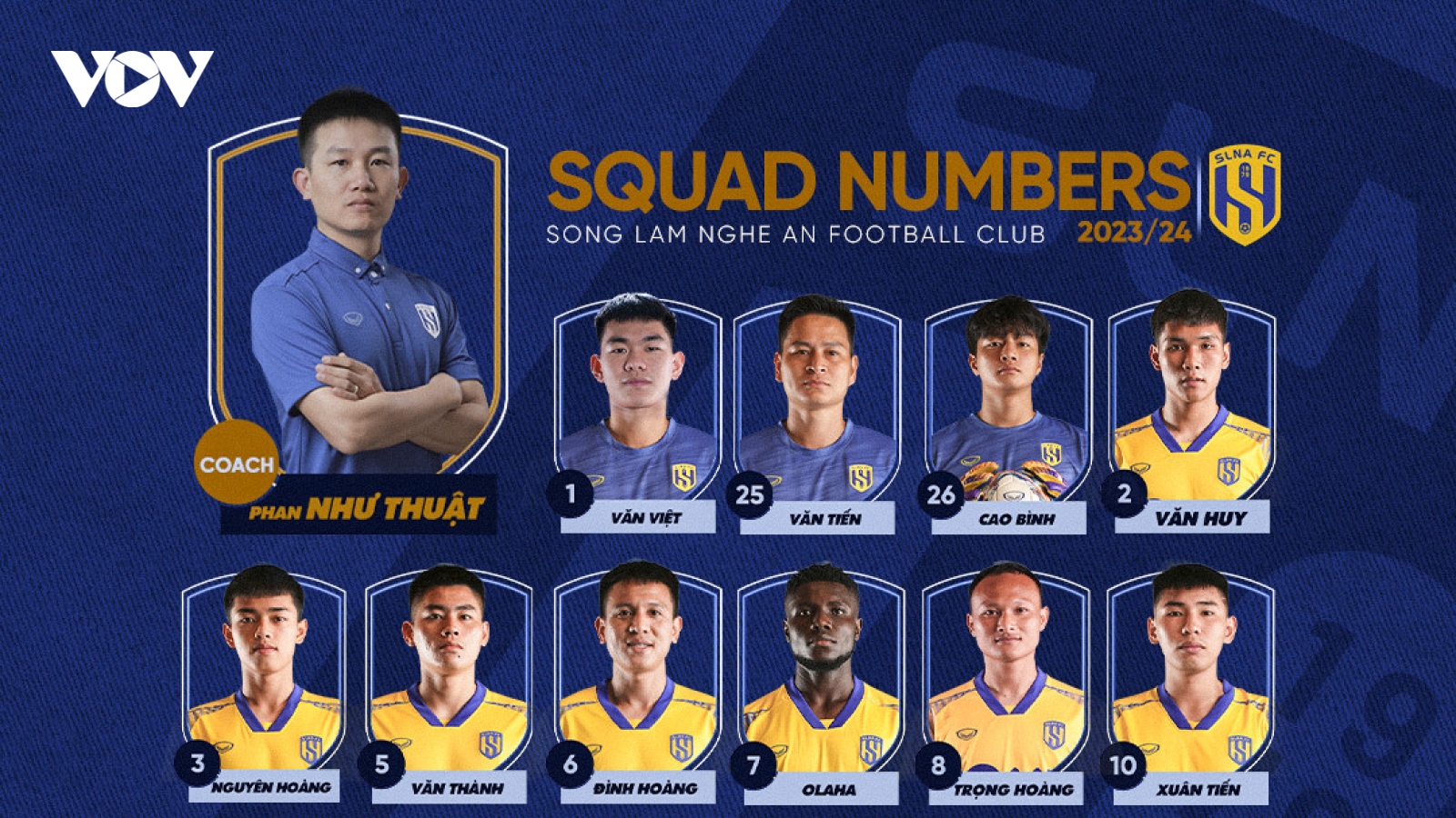 SLNA công bố danh sách dự V-League 2023/2024: Kỳ vọng vào nhân tố trẻ