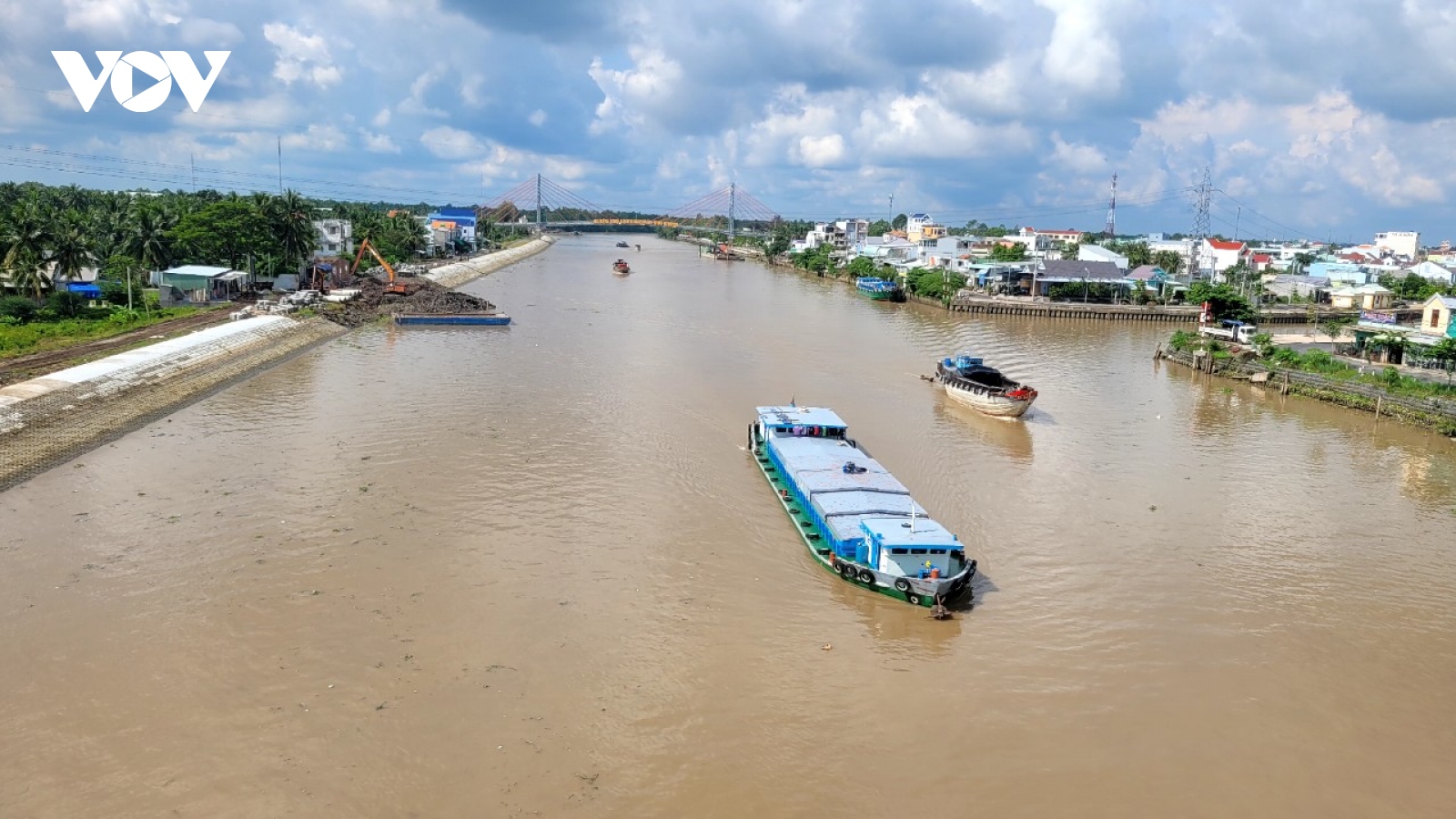 Dự án nâng cấp, mở rộng kênh Chợ Gạo thi công “chạy nước rút”