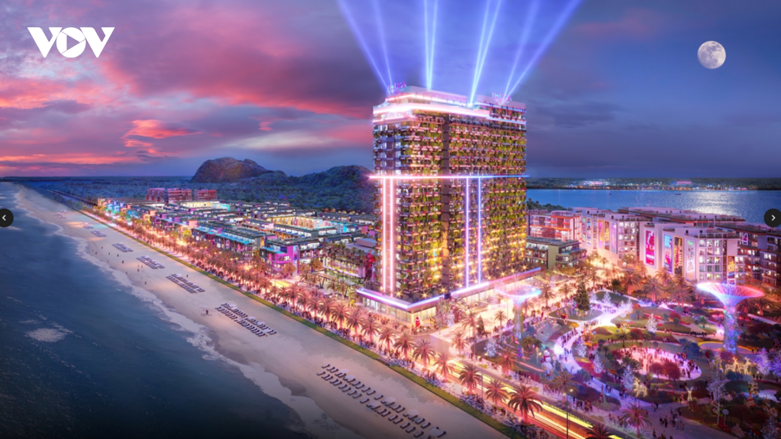 Biển Hải Tiến thay đổi ngoạn mục nhờ siêu tiến độ của Flamingo Ibiza