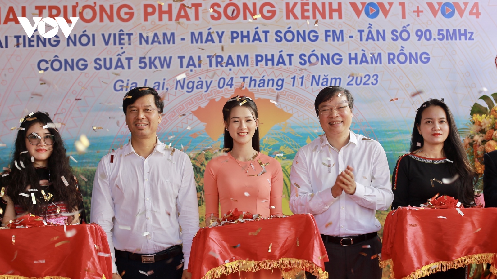 Khai trương phát sóng kênh VOV1 và VOV4 tại Gia Lai