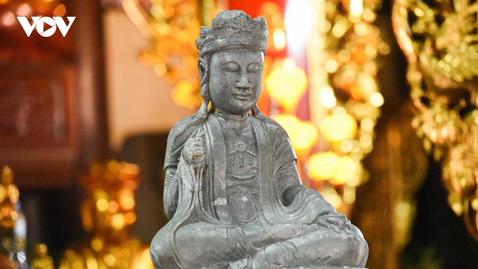 Cận cảnh pho tượng Quan âm được khắc niên đại sớm nhất Việt Nam