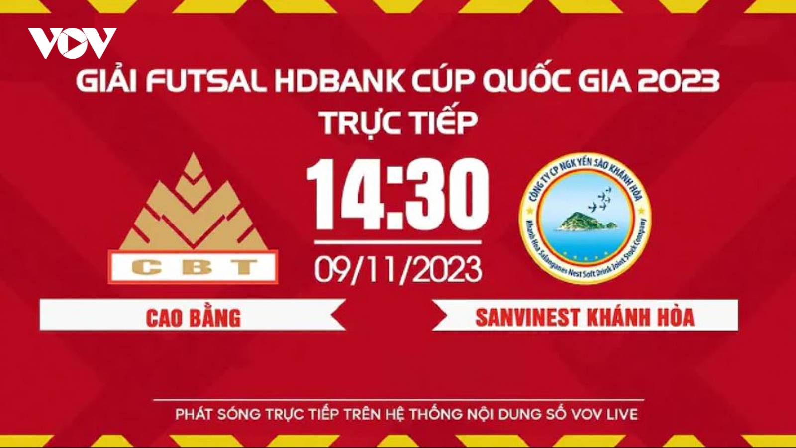 Xem trực tiếp Cao Bằng vs Sanvinest Khánh Hòa - Giải Futsal HDBank Cúp Quốc gia