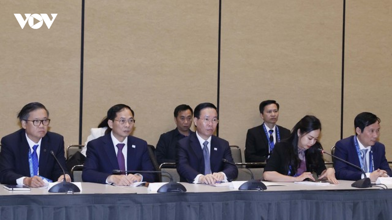 Chủ tịch nước Võ Văn Thưởng trao đổi với Liên minh Doanh nghiệp Hoa Kỳ - APEC