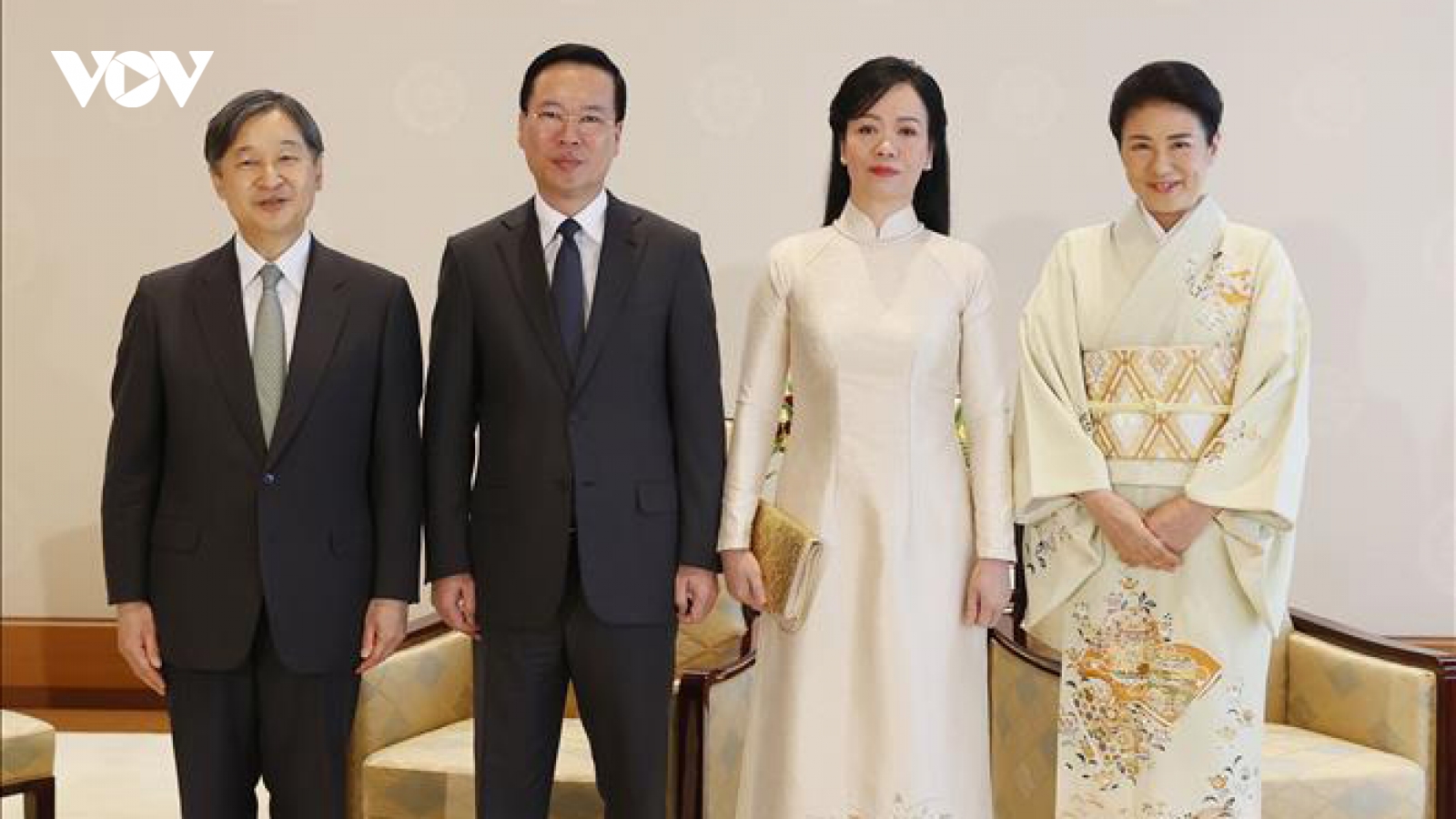 Chủ tịch nước Võ Văn Thưởng hội kiến với Nhà vua Nhật Bản Naruhito