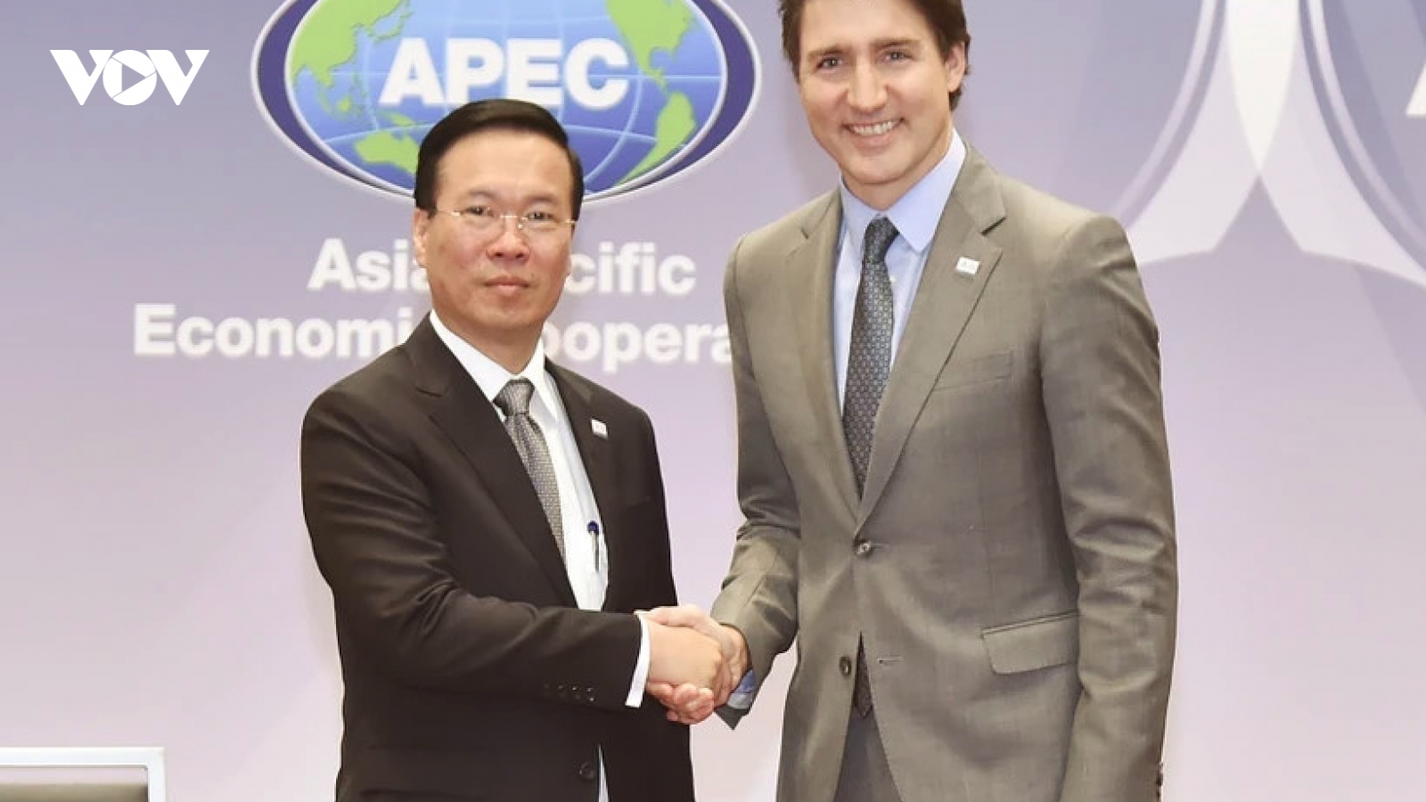Chủ tịch nước Võ Văn Thưởng gặp Thủ tướng Canada Justin Trudeau