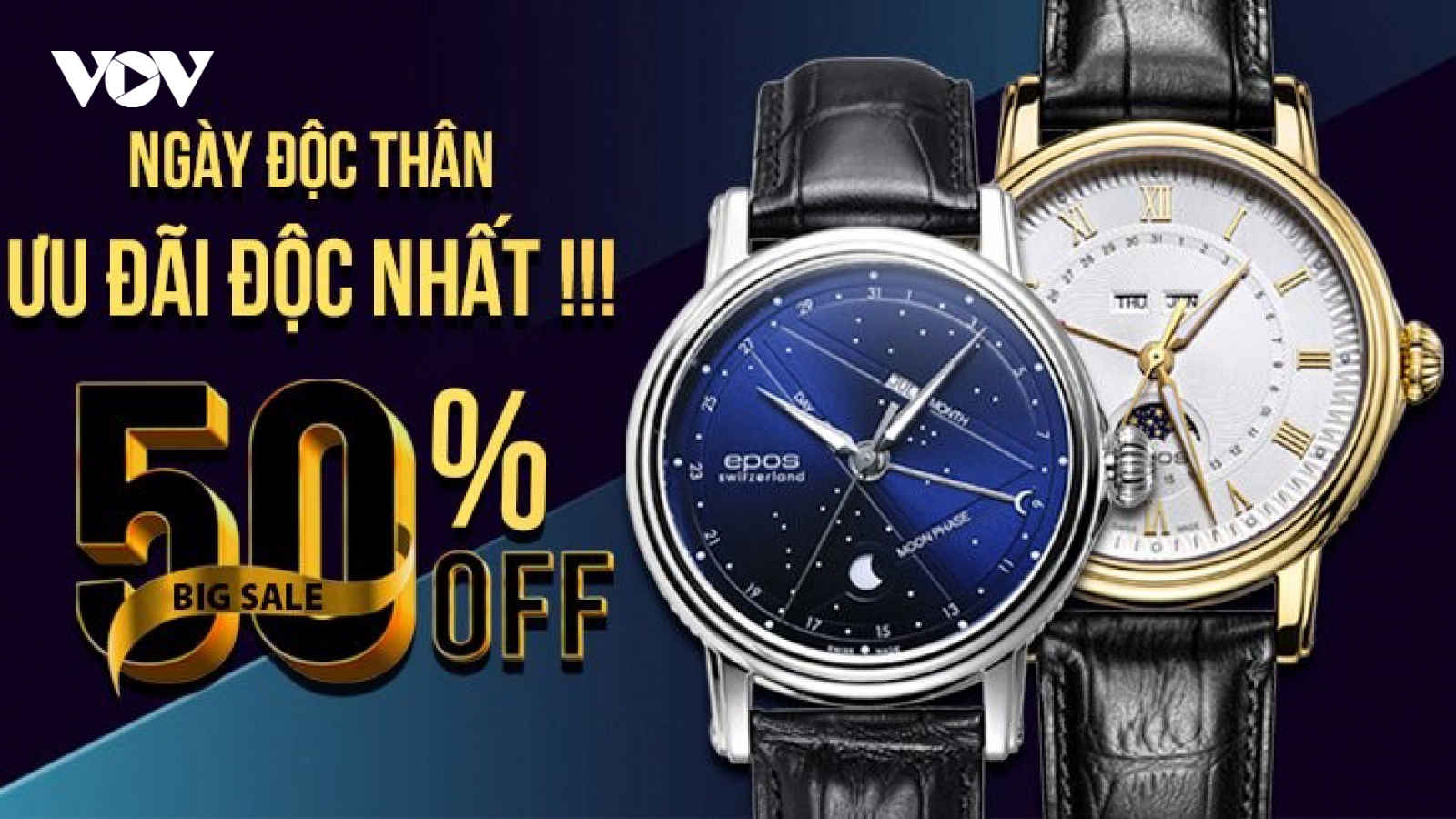 Ngày độc thân 11/11 - Sale độc nhất siêu giảm giá tại Đăng Quang Watch