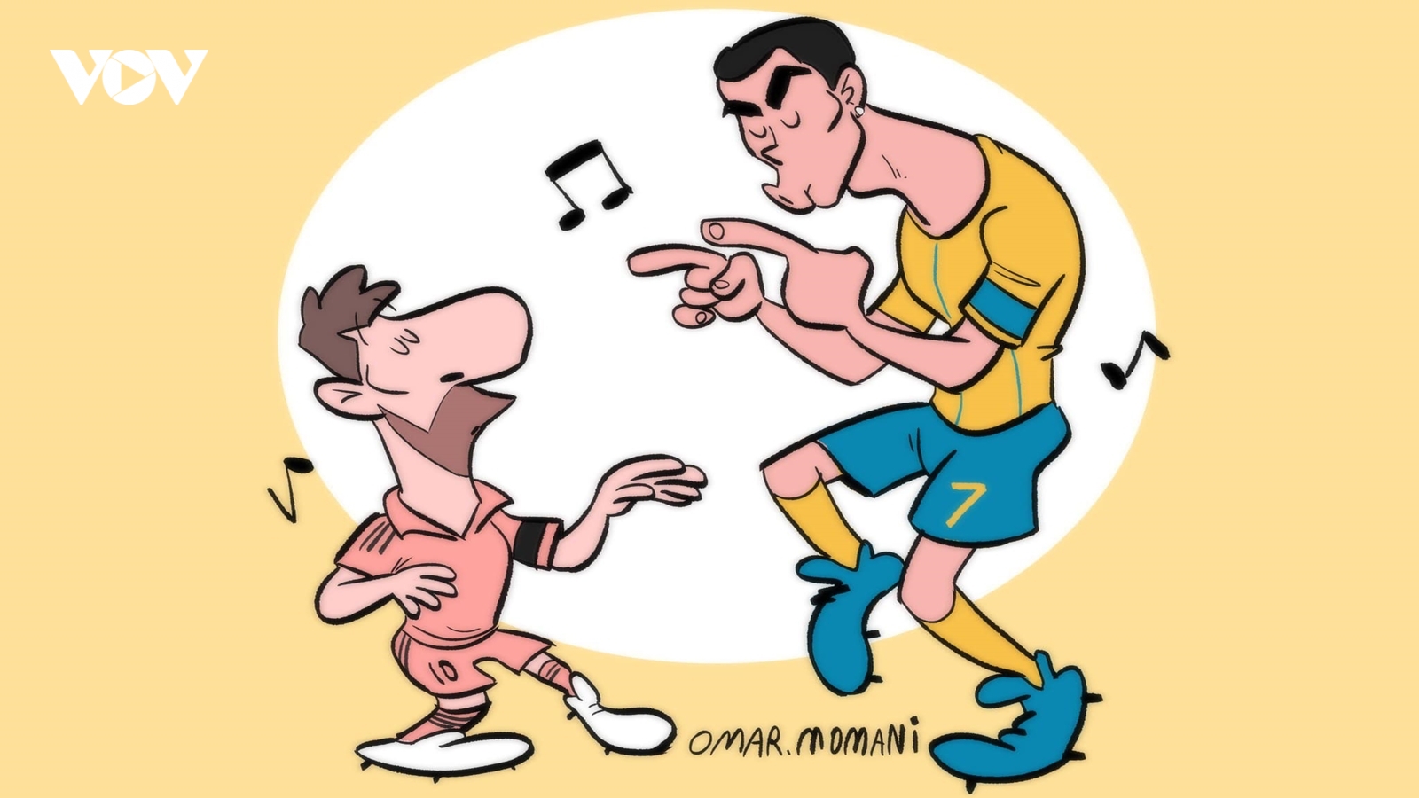Biếm họa 24h: Messi hẹn Ronaldo "nhảy múa" với trái bóng