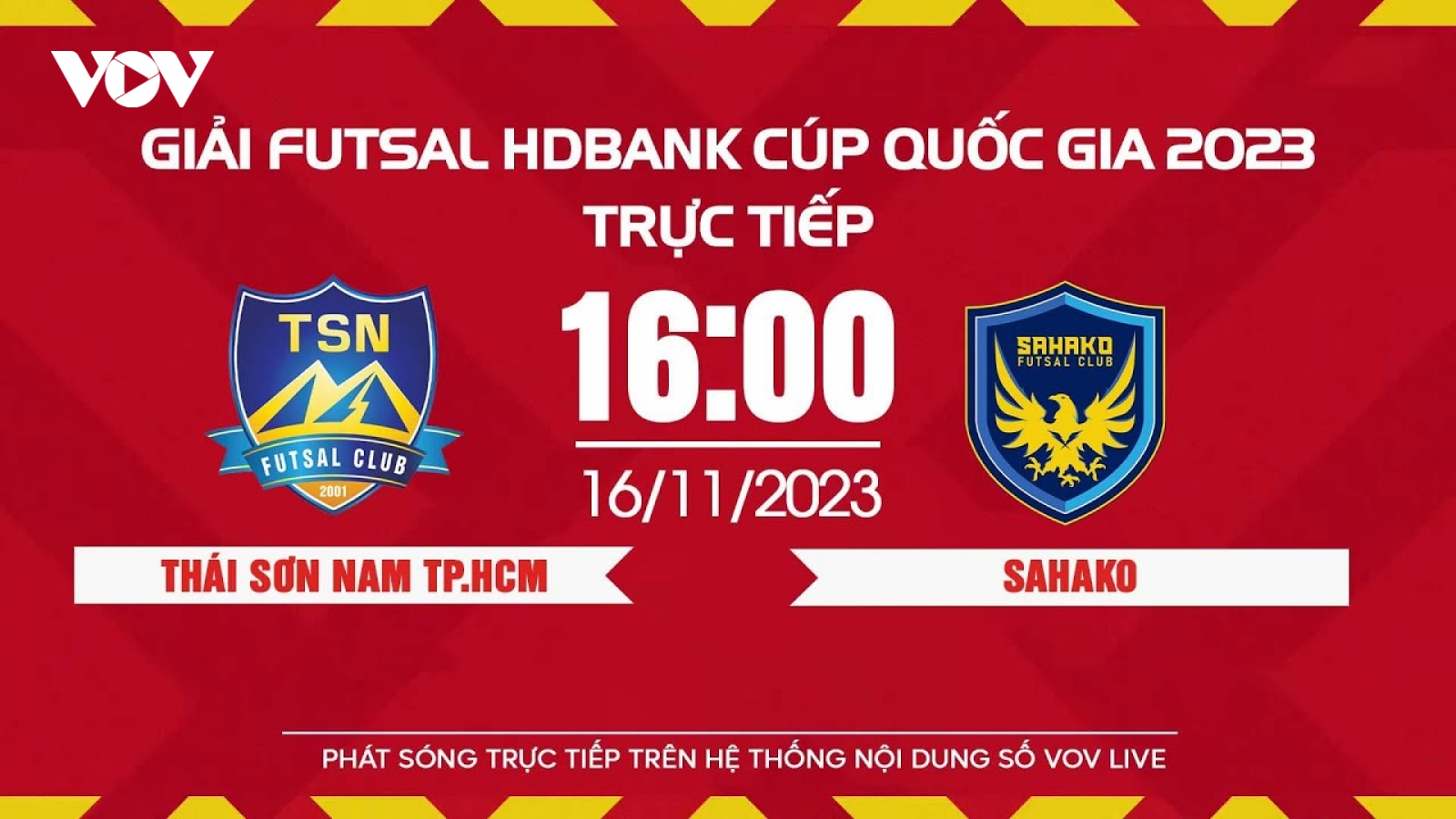 Xem trực tiếp Thái Sơn Nam vs Sahako - Giải Futsal HDBank Cúp Quốc gia 2023