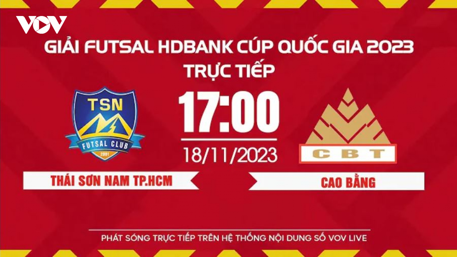 Xem trực tiếp Thái Sơn Nam vs Cao Bằng - Giải Futsal HDBank Cúp Quốc gia 2023