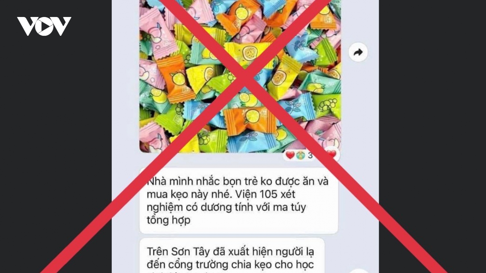 Thông tin "Bệnh viện 105 xét nghiệm kẹo dương tính với ma tuý" không chính xác