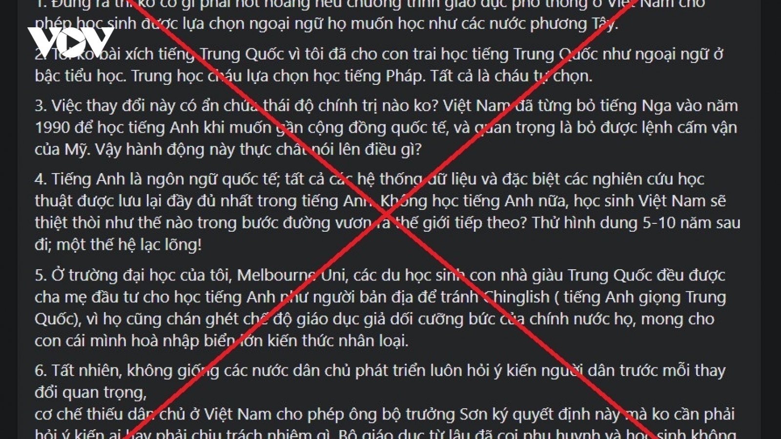 Đề nghị xử lý sai phạm xuyên tạc về quyết định phê duyệt SGK tiếng Trung Quốc