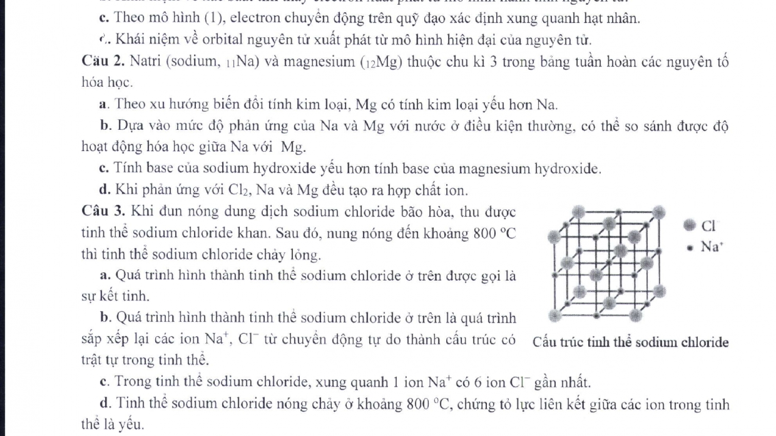 Thi tốt nghiệp THPT từ năm 2025: Đề thi minh họa môn Hóa học