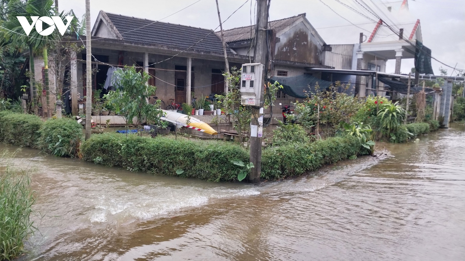 Lũ trên sông Bồ tại Thừa Thiên Huế đang lên có thể đạt đỉnh trên báo động 3