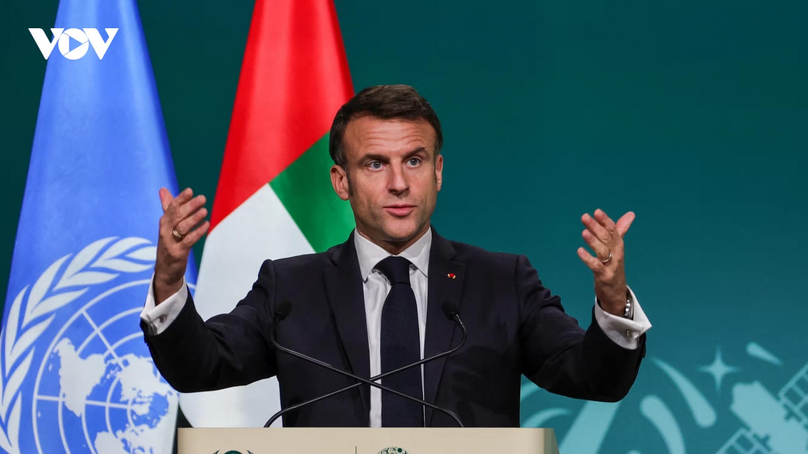 COP28: Tổng thống Pháp Macron kêu gọi các nước G7 loại bỏ than đá trước năm 2030