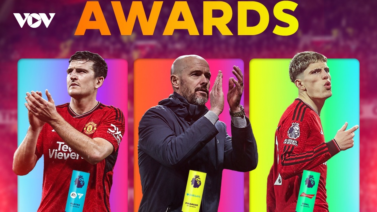 MU nhận hat-trick giải thưởng, Maguire lập thành tích sánh ngang Vidic, Ferdinand