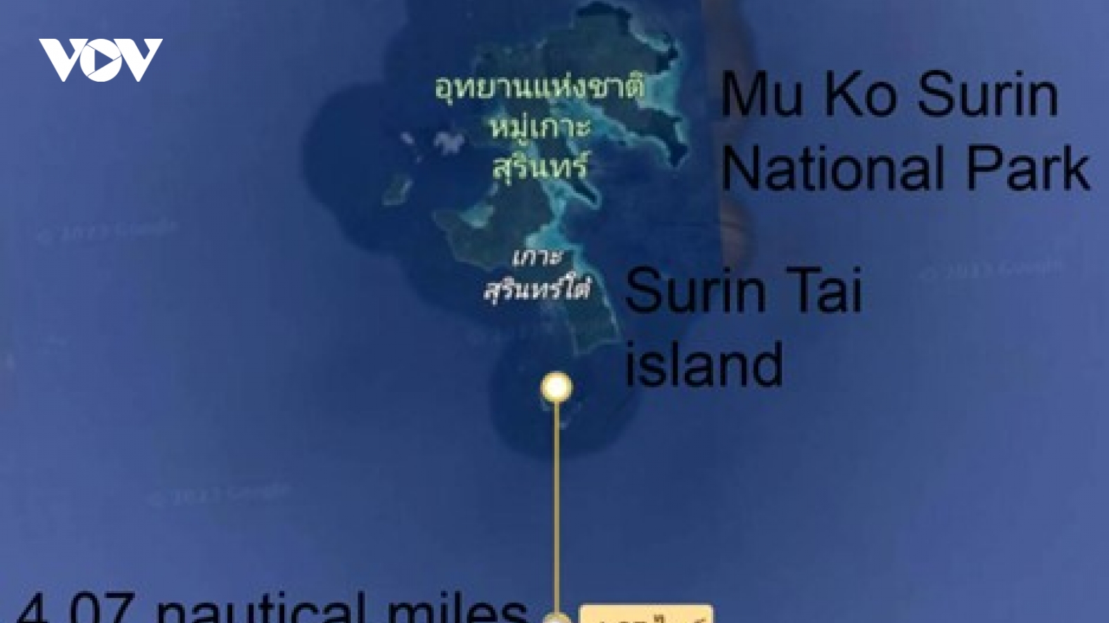 Thái Lan: Chìm tàu du lịch lặn biển ở Phangnga, 2 người mất tích
