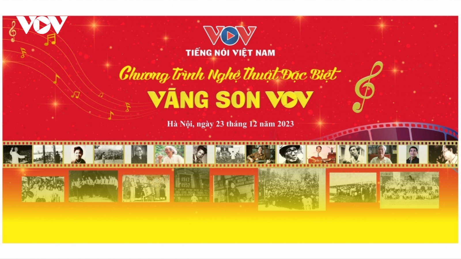 “Vàng son VOV-2023” - tri ân các thế hệ nhạc sĩ, nghệ sĩ Đài Tiếng nói Việt Nam